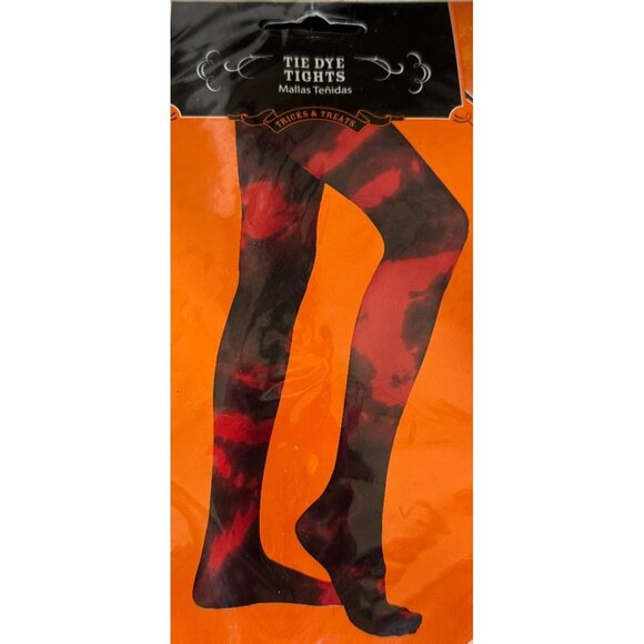 Tricks & Treats by Walmart 1-pc. Halloween Nylon Tie Dye Tights Adult One Size - Picture 1 of 4